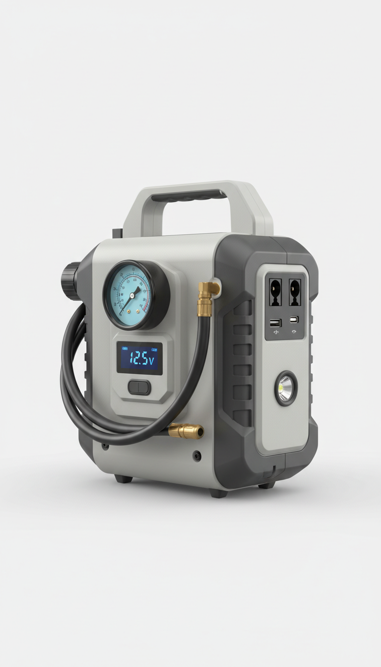 Jump Starter Power Bank With Air Compressor